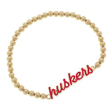 Huskers Script Stretch Bracelet