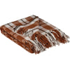 Orange Fall Plaid Throw 50x60"