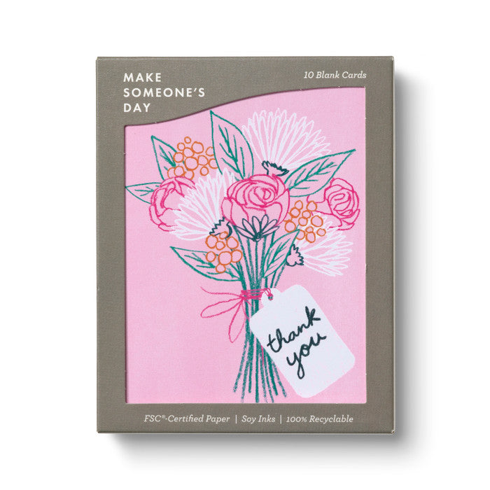 Pink Bouquet Note Cards