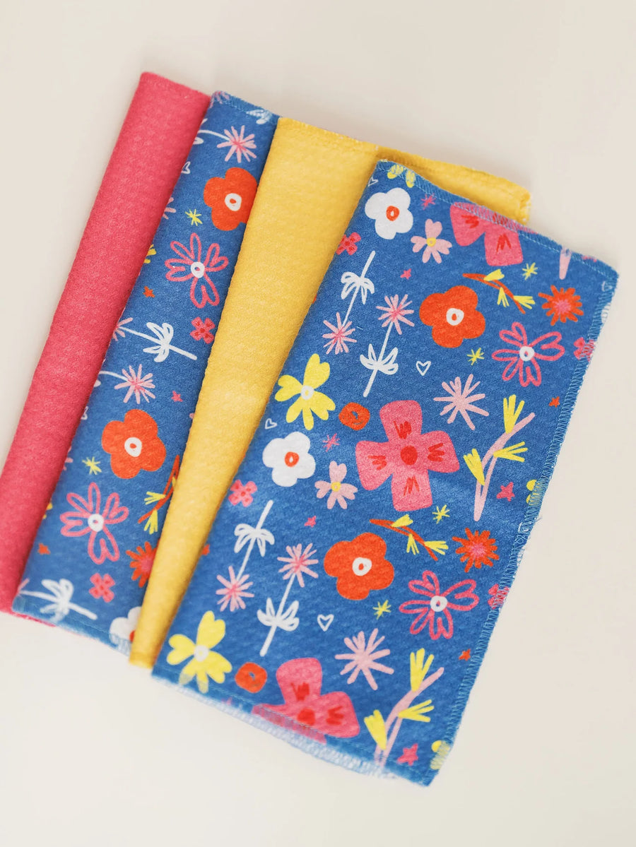 Doe a Deer Waffle Cloths Set of 4