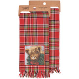 Christmas Highland Cow Kitchen Towel