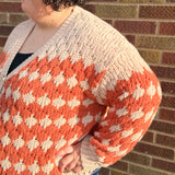 Plus Button Down Textured Sweater