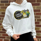 Iowa Layered Patch Luxe Cropped Hoodie