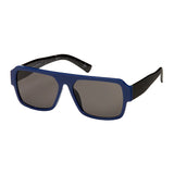 Blue Gem Modern Square Aviator Sunglasses