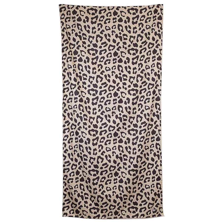 Shell/Black Leopard Beach Towel 34x70