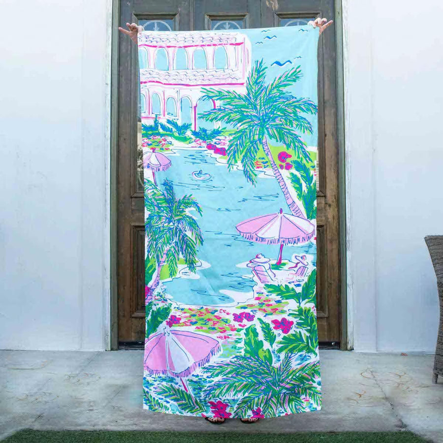 Resort Shores Beach Towel 34x70