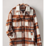 Plaid Button Down Jacket