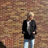 Washed Black Utility Denim Jacket