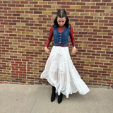 Long Tiered Maxi Skirt