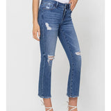 Mona Crop Straight Vervet Jeans