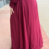 Lace V Neck Maxi Dress