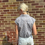 Girls Button Up Cropped Top