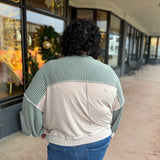 Plus Crew Neck Loose Fit Knit Top