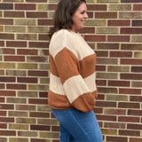 Wide Neck Knitted Sweater