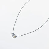 Waterproof Petite Double Cross Necklace