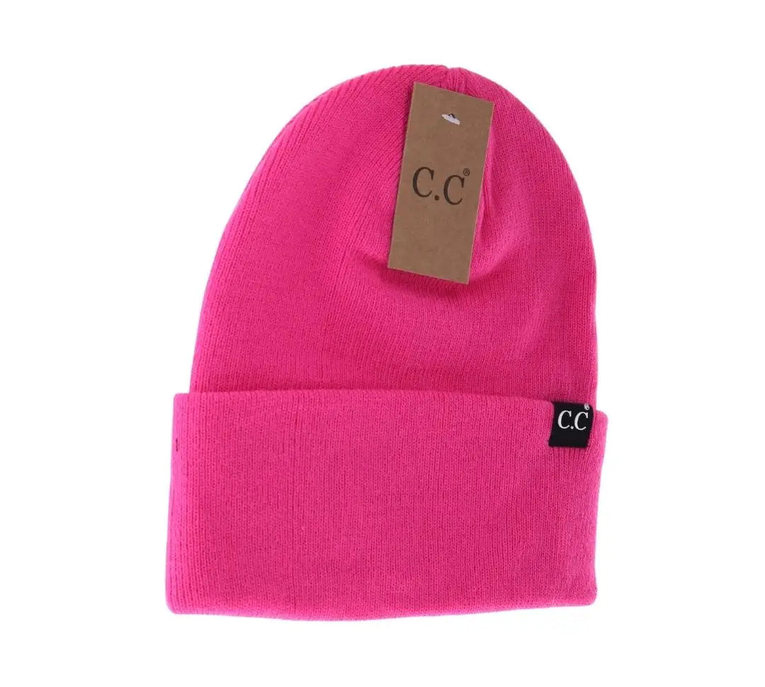 Cc Unisex Wide Cuff Beanie