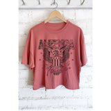 Vintage American Long Crop Top