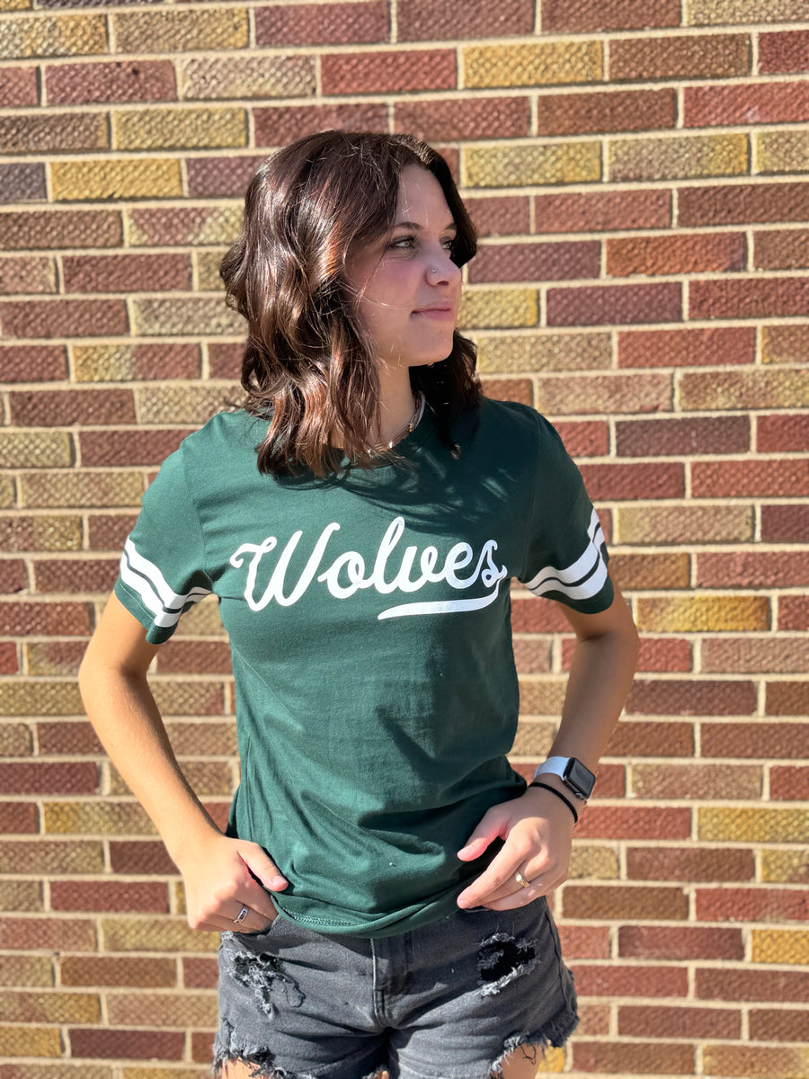 Varsity Sleeve Wolves Tee