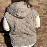 Quilted Hoodie Vest