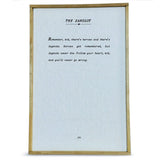 Sandlot Paper Framed Sign  8x12"