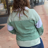 Color Block & Stripe Knit Top