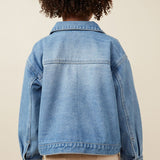 Girls Patch Pocket Denim Jacket