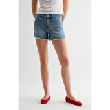 Mica High-Rise Shorts Raw Hem