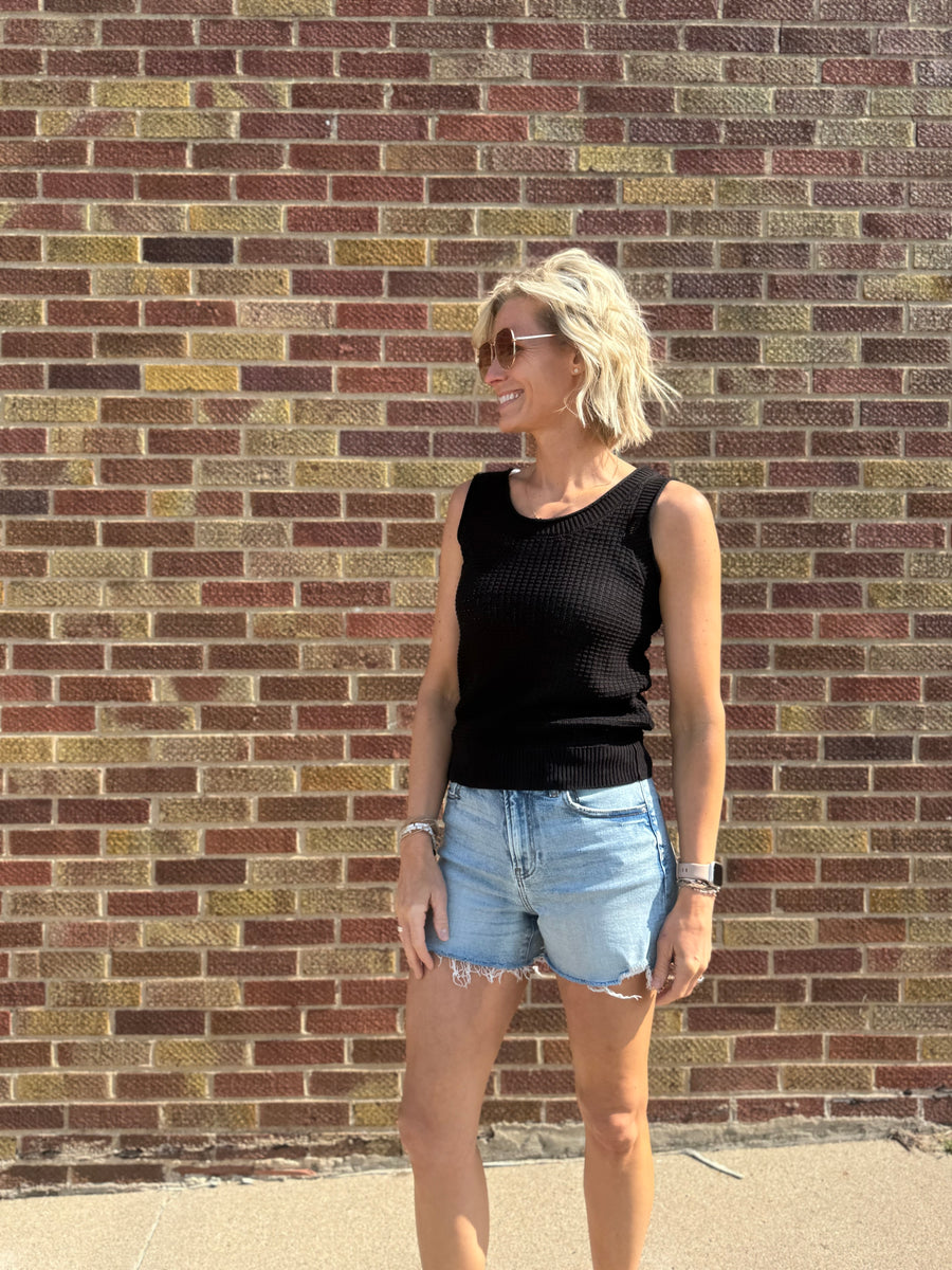 Basic Sweater Knit Tank Top