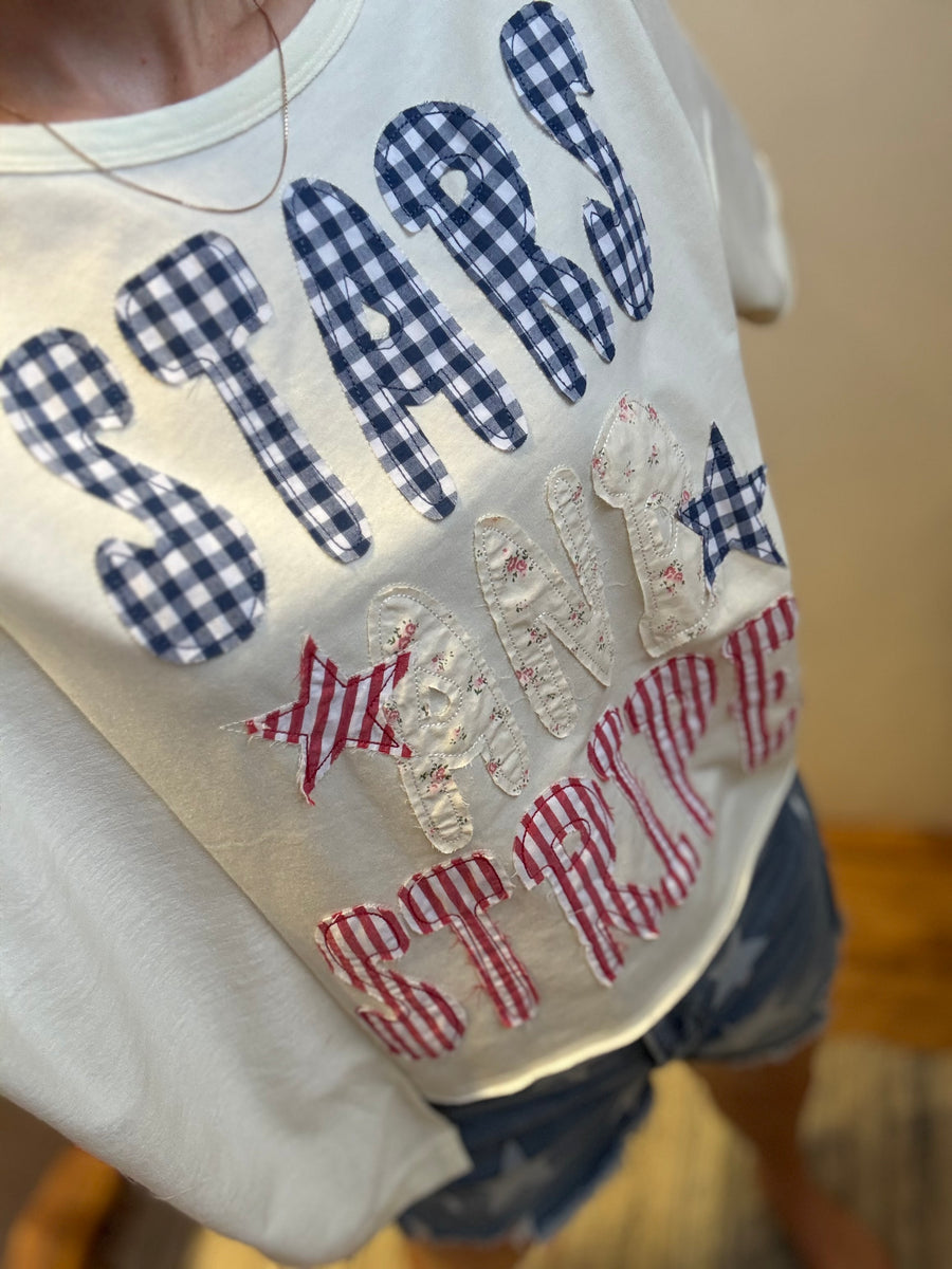 Stars/Stripes Patchwork Top