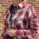 Hi-Low Button Down w/Front Pocket