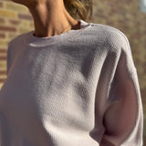 Pastel Luxe Corded Crew