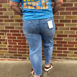 Super High Rise Barrel Leg Vervet Jeans