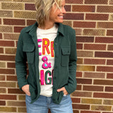 Corduroy Button Down Shacket