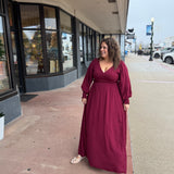 Lace V Neck Maxi Dress