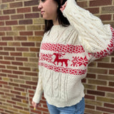 Christmas Pattern Cable Knit Sweater