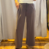 Wide Leg Pants w/Drawstring Waist