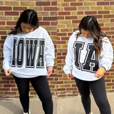 Reversible Grey Iowa Sweatshirt