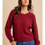 Raglan Sleeve Knit Cardigan