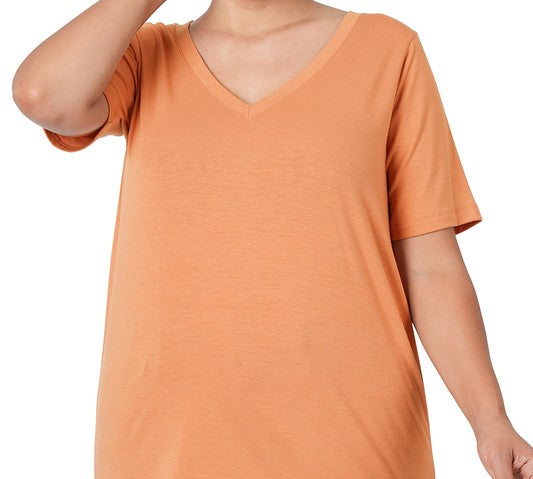 Plus V-Neck Tee