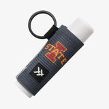 Iowa State Gray Chapstick Holder Keychain