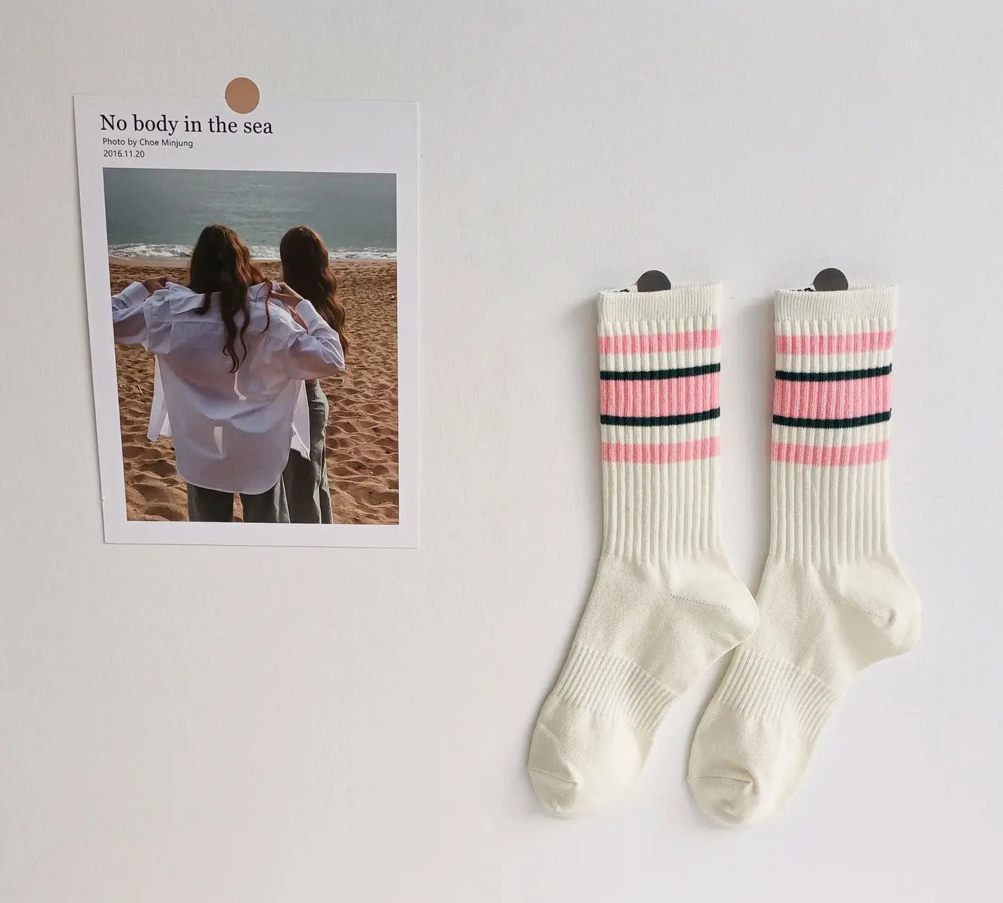 Striped Colorblock Casual Socks