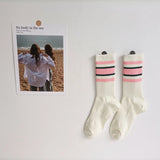 Striped Colorblock Casual Socks