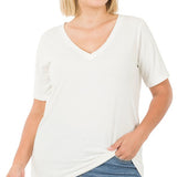 Plus V-Neck Tee