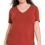 Plus V-Neck Tee
