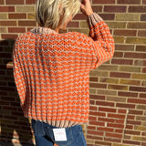 Button Down Textured Cardigan Sweater