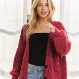 Button Down Cozy Sweater Cardigan