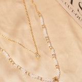 Seashell Charm Layered Necklace