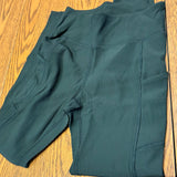 Nylon Ribbed Leggings w/Side Pocket