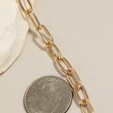 Long Metallic Toggle Necklace