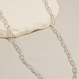 Long Metallic Toggle Necklace